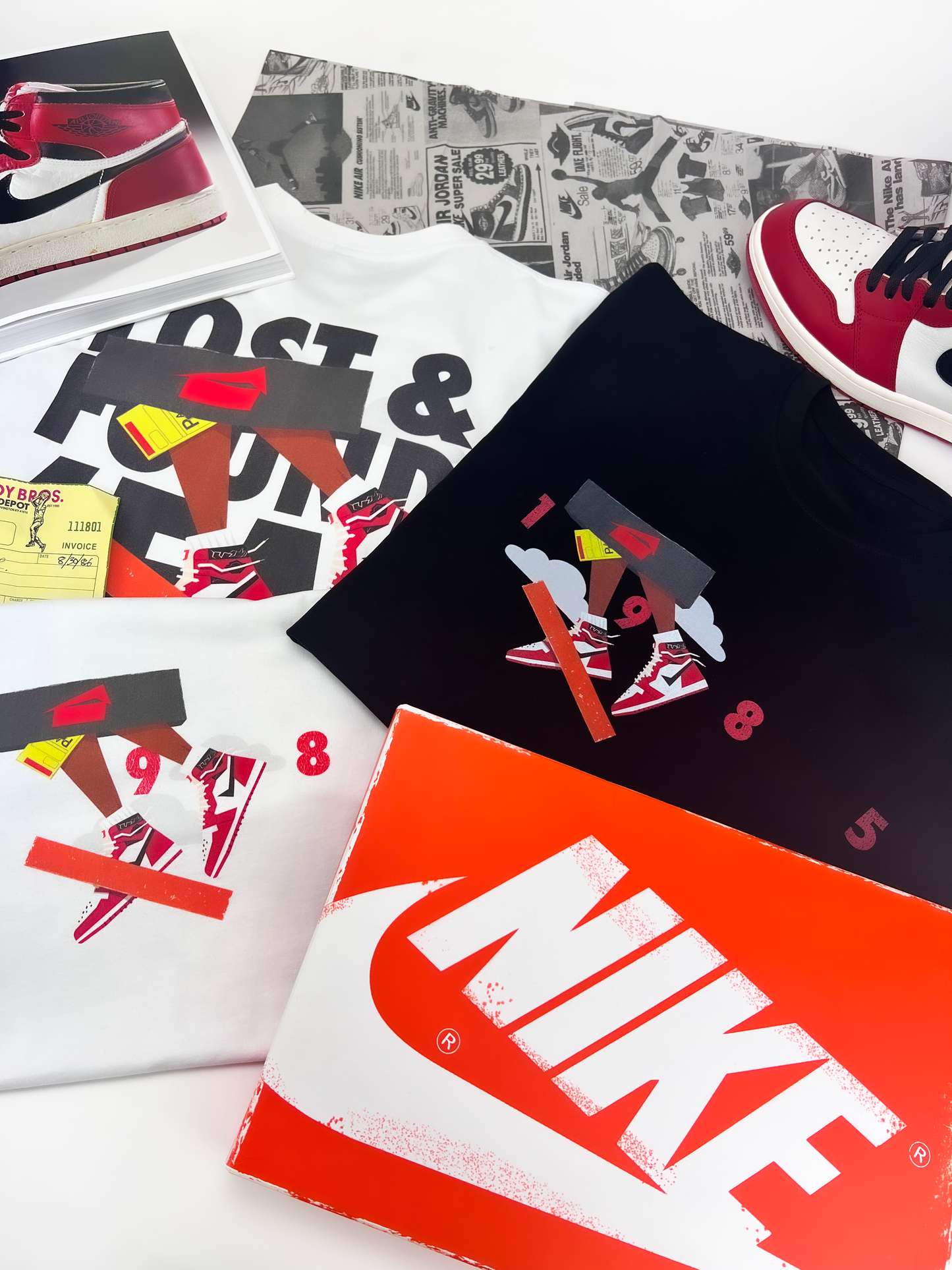 LOST & FOUND 'EM Men’s premium heavyweight tee