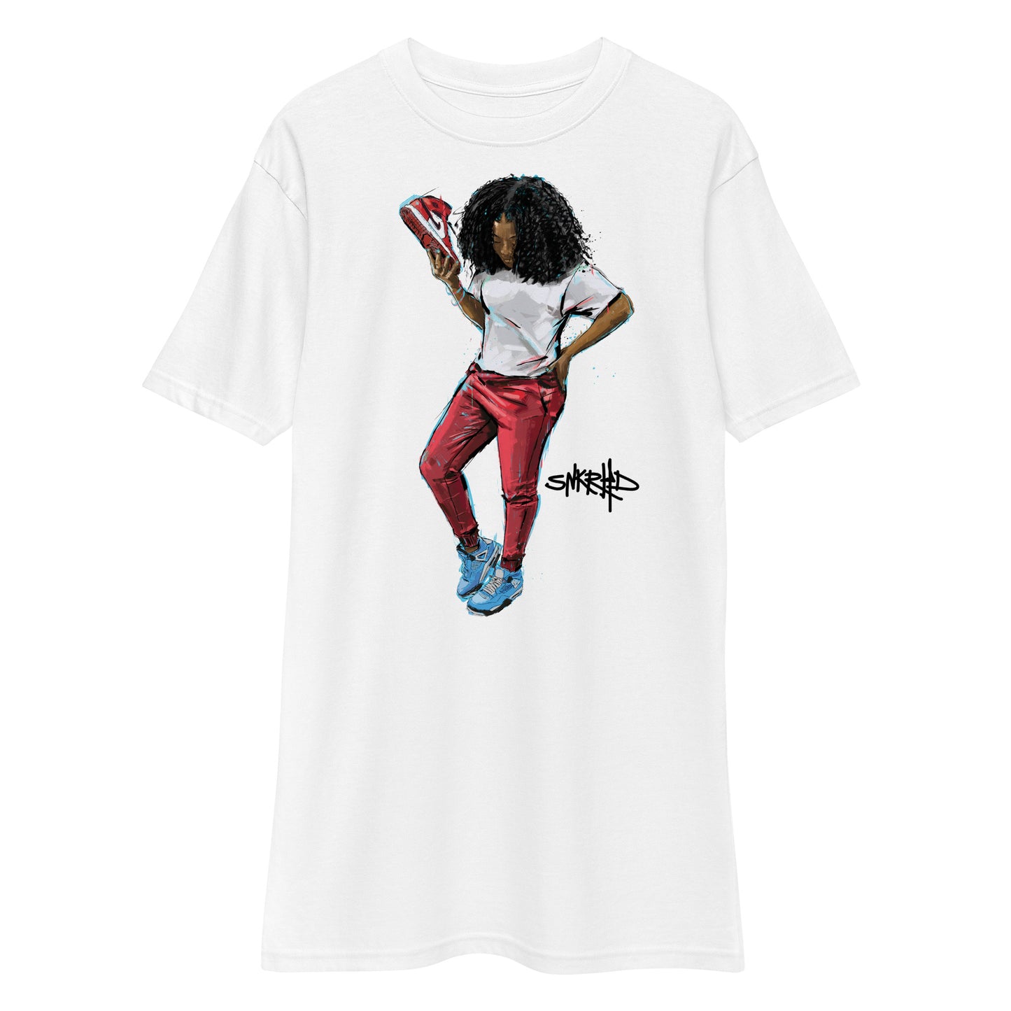 SHE'S A SNKRHD Men’s premium heavyweight tee