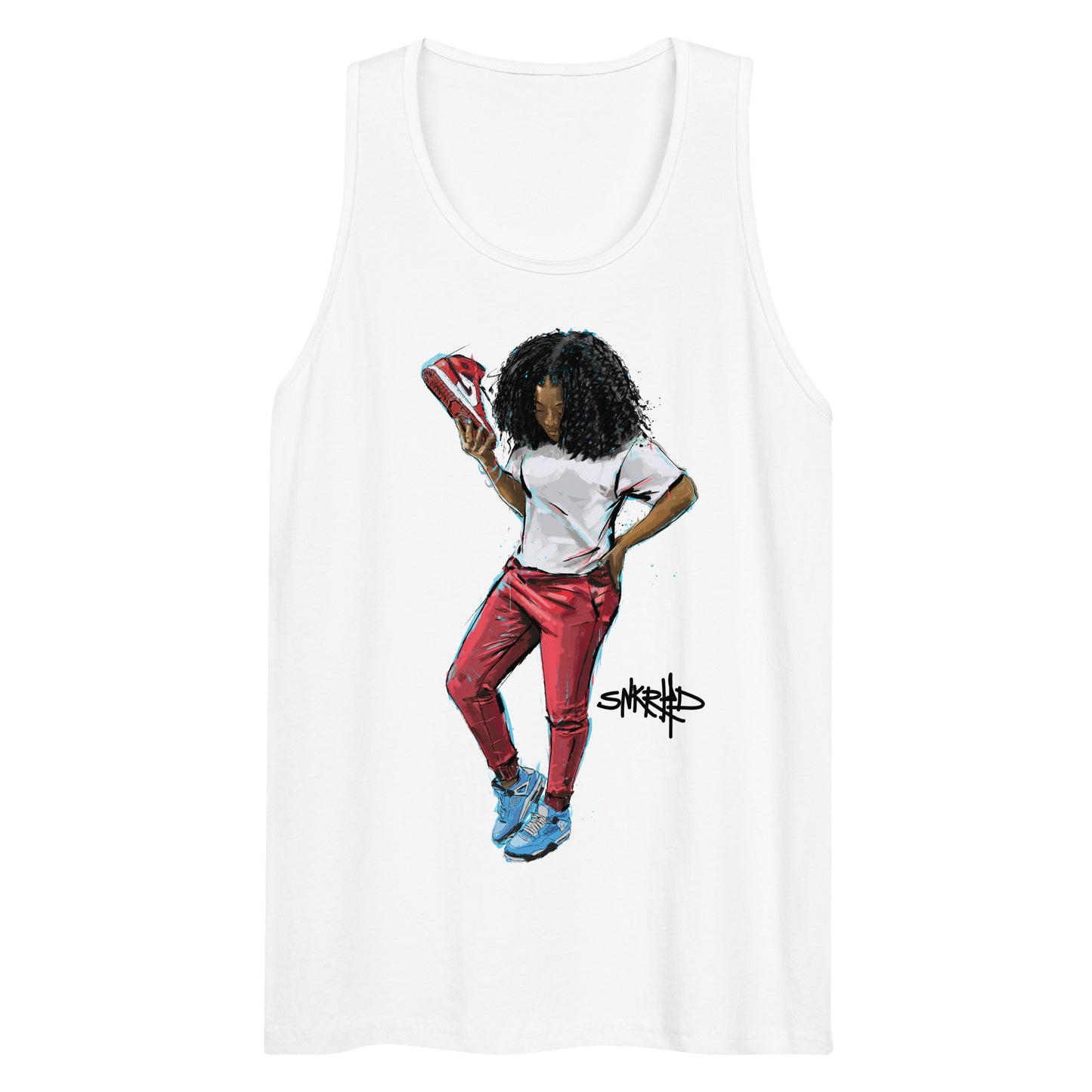 SHE'S A SNKRHD Men’s premium tank top