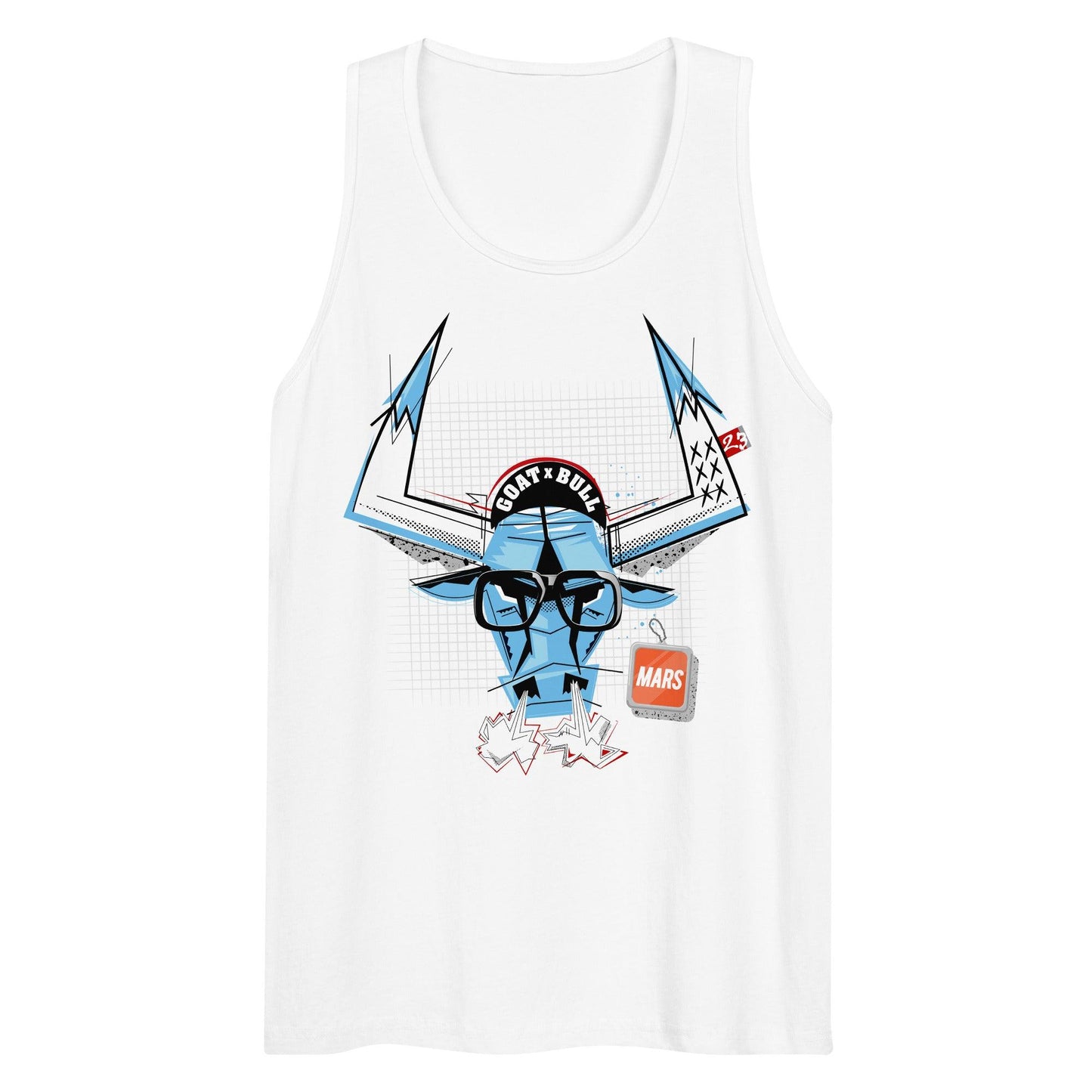 BLUE BULL Men’s premium tank top - getfreshsoon